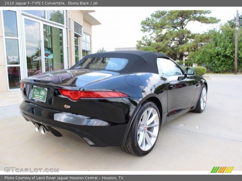 Ebony Black / Jet 2016 Jaguar F-TYPE S Convertible