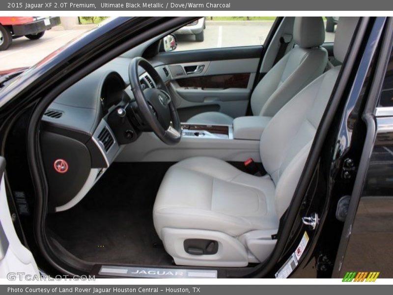 Ultimate Black Metallic / Dove/Warm Charcoal 2015 Jaguar XF 2.0T Premium