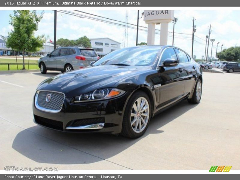 Ultimate Black Metallic / Dove/Warm Charcoal 2015 Jaguar XF 2.0T Premium
