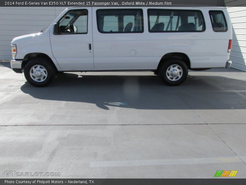 Oxford White / Medium Flint 2014 Ford E-Series Van E350 XLT Extended 15 Passenger Van