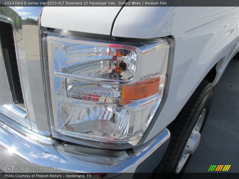 Oxford White / Medium Flint 2014 Ford E-Series Van E350 XLT Extended 15 Passenger Van