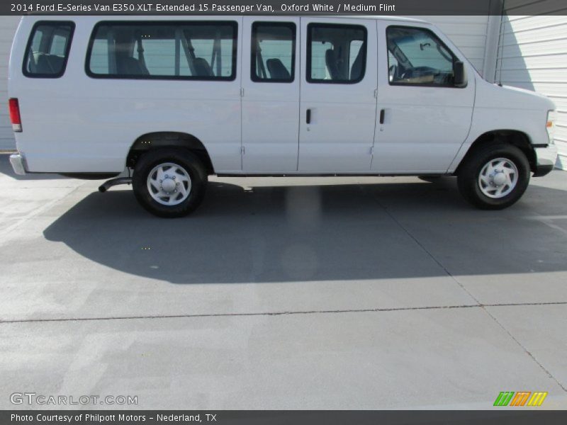 Oxford White / Medium Flint 2014 Ford E-Series Van E350 XLT Extended 15 Passenger Van