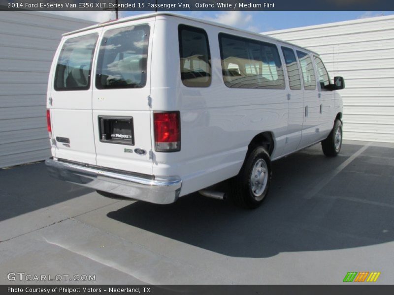Oxford White / Medium Flint 2014 Ford E-Series Van E350 XLT Extended 15 Passenger Van