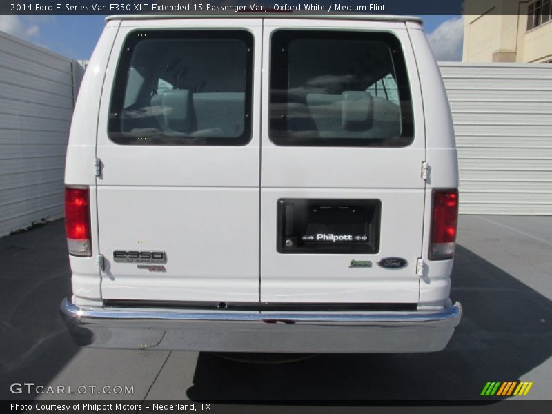 Oxford White / Medium Flint 2014 Ford E-Series Van E350 XLT Extended 15 Passenger Van