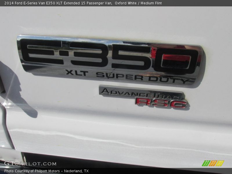 Oxford White / Medium Flint 2014 Ford E-Series Van E350 XLT Extended 15 Passenger Van