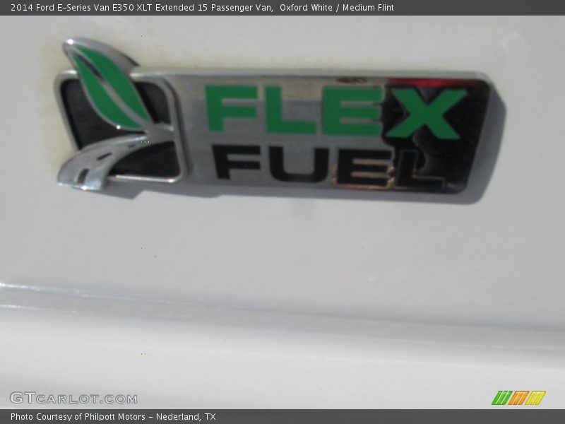Oxford White / Medium Flint 2014 Ford E-Series Van E350 XLT Extended 15 Passenger Van
