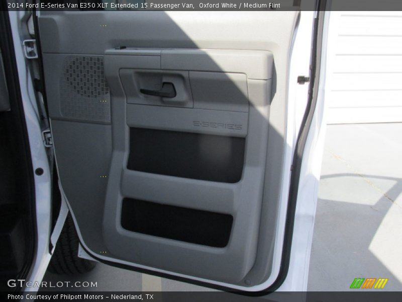 Oxford White / Medium Flint 2014 Ford E-Series Van E350 XLT Extended 15 Passenger Van