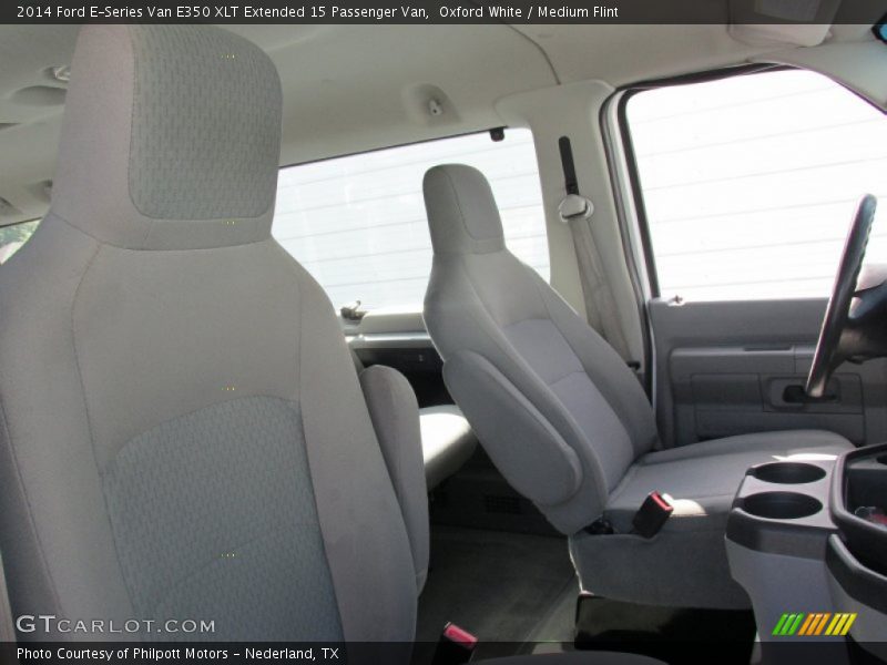 Oxford White / Medium Flint 2014 Ford E-Series Van E350 XLT Extended 15 Passenger Van