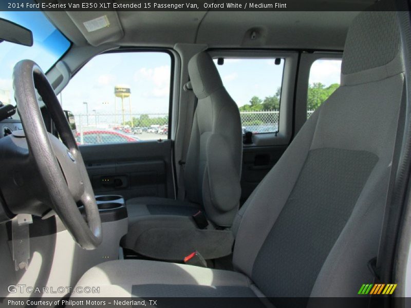 Oxford White / Medium Flint 2014 Ford E-Series Van E350 XLT Extended 15 Passenger Van