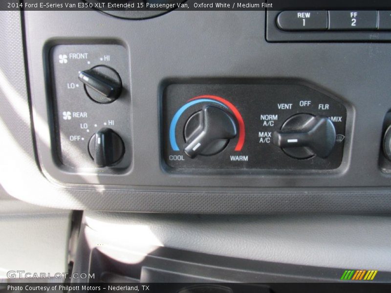 Oxford White / Medium Flint 2014 Ford E-Series Van E350 XLT Extended 15 Passenger Van