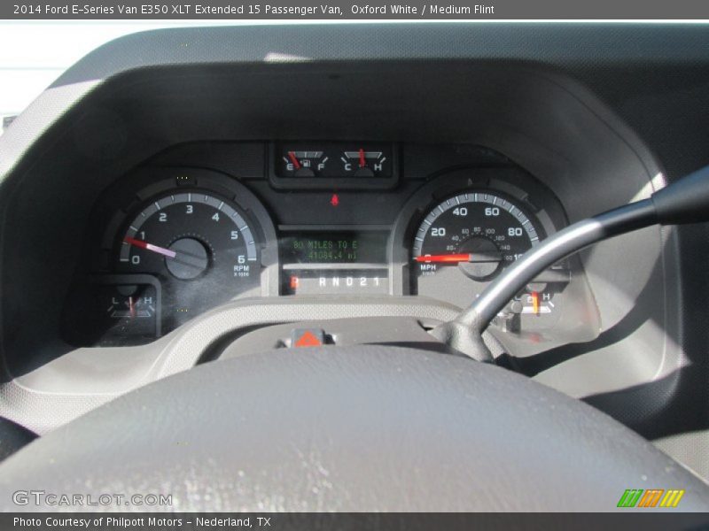 Oxford White / Medium Flint 2014 Ford E-Series Van E350 XLT Extended 15 Passenger Van