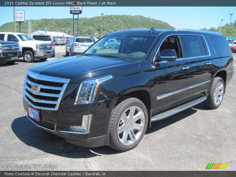 Black Raven / Jet Black 2015 Cadillac Escalade ESV Luxury 4WD