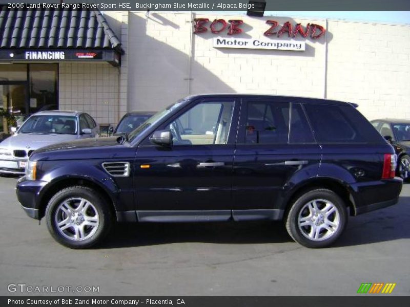 Buckingham Blue Metallic / Alpaca Beige 2006 Land Rover Range Rover Sport HSE