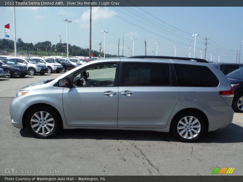 Silver Sky Metallic / Light Gray 2011 Toyota Sienna Limited AWD