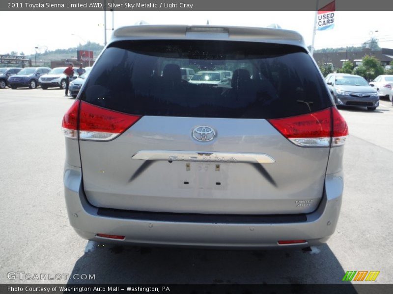 Silver Sky Metallic / Light Gray 2011 Toyota Sienna Limited AWD