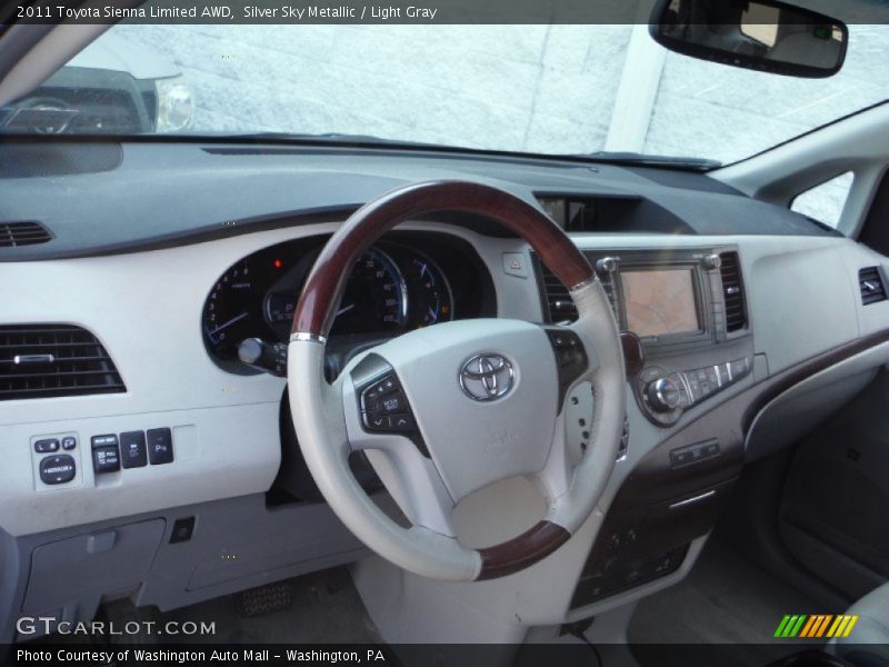 Silver Sky Metallic / Light Gray 2011 Toyota Sienna Limited AWD