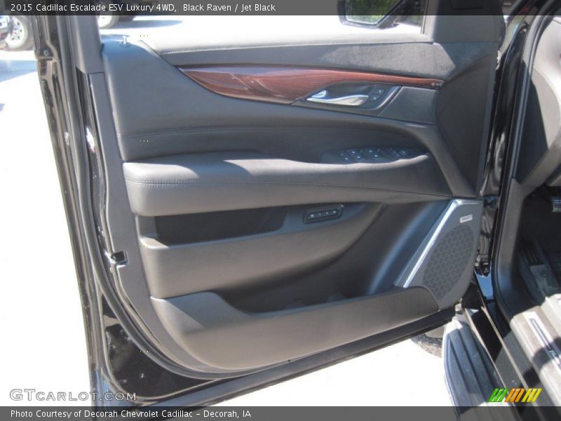 Black Raven / Jet Black 2015 Cadillac Escalade ESV Luxury 4WD