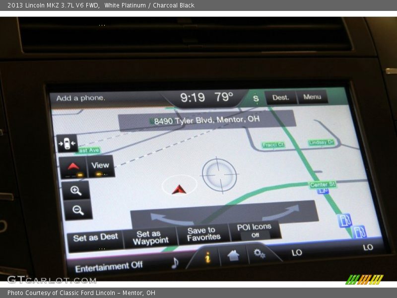 White Platinum / Charcoal Black 2013 Lincoln MKZ 3.7L V6 FWD