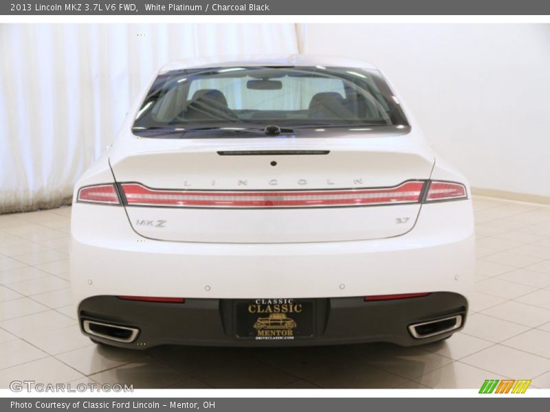 White Platinum / Charcoal Black 2013 Lincoln MKZ 3.7L V6 FWD