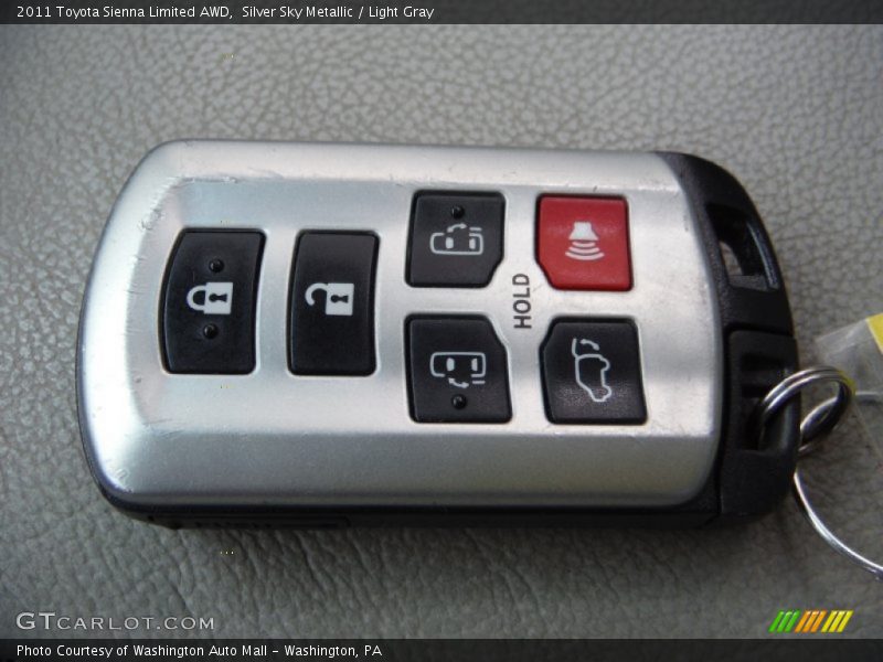 Silver Sky Metallic / Light Gray 2011 Toyota Sienna Limited AWD