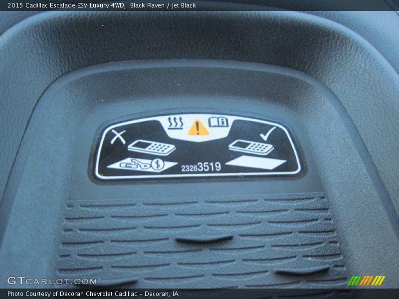 Black Raven / Jet Black 2015 Cadillac Escalade ESV Luxury 4WD