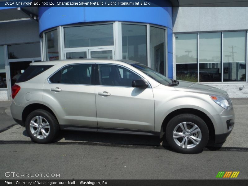 Champagne Silver Metallic / Light Titanium/Jet Black 2014 Chevrolet Equinox LS