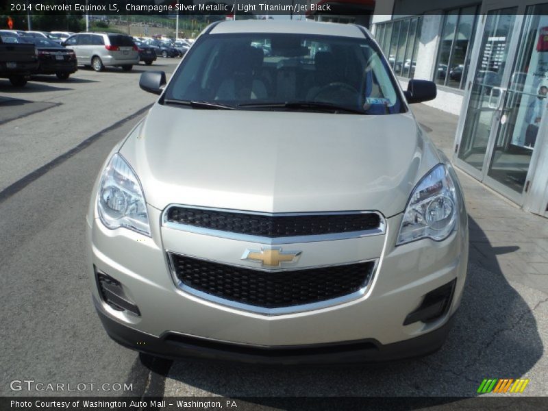 Champagne Silver Metallic / Light Titanium/Jet Black 2014 Chevrolet Equinox LS