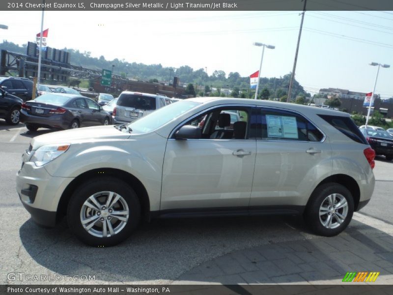 Champagne Silver Metallic / Light Titanium/Jet Black 2014 Chevrolet Equinox LS