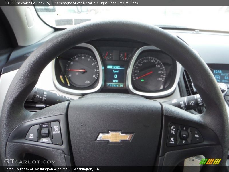 Champagne Silver Metallic / Light Titanium/Jet Black 2014 Chevrolet Equinox LS