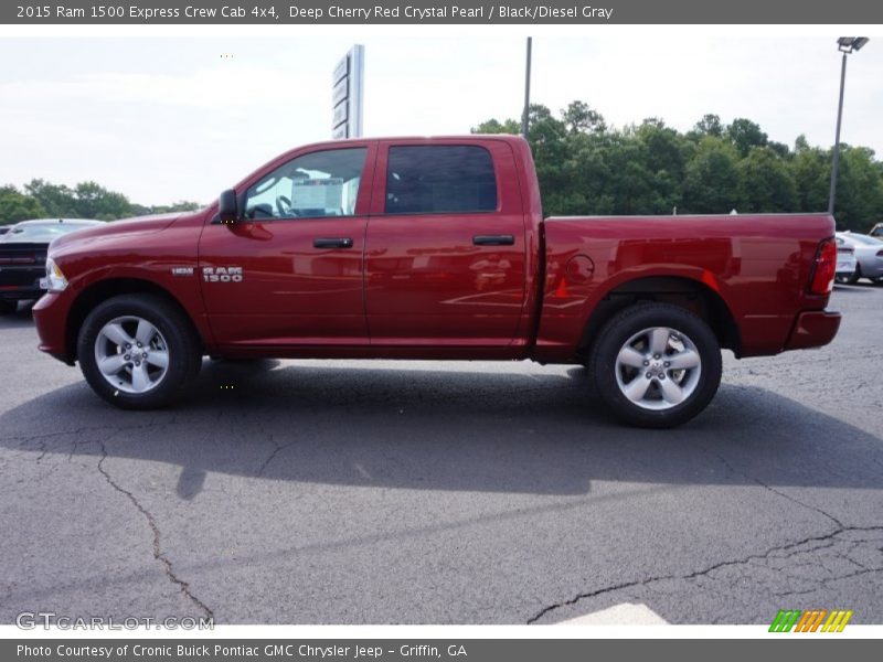 Deep Cherry Red Crystal Pearl / Black/Diesel Gray 2015 Ram 1500 Express Crew Cab 4x4