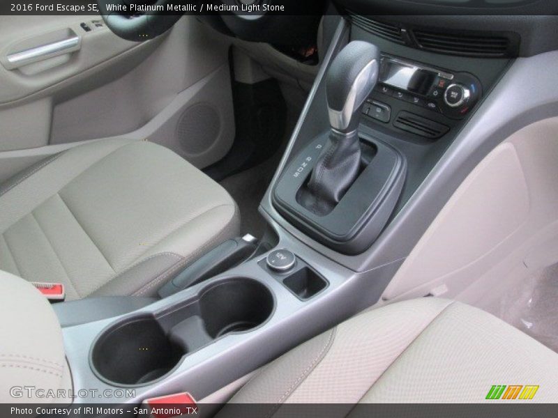 White Platinum Metallic / Medium Light Stone 2016 Ford Escape SE