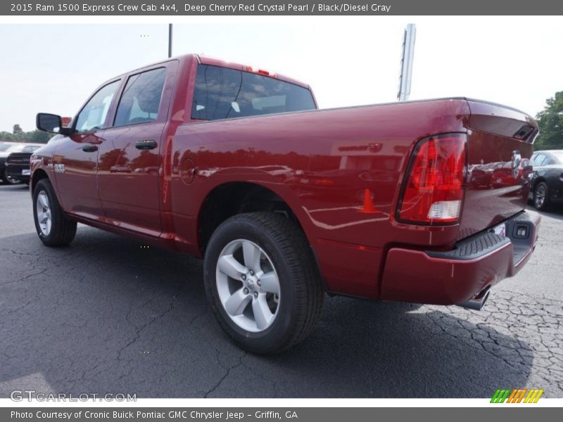 Deep Cherry Red Crystal Pearl / Black/Diesel Gray 2015 Ram 1500 Express Crew Cab 4x4