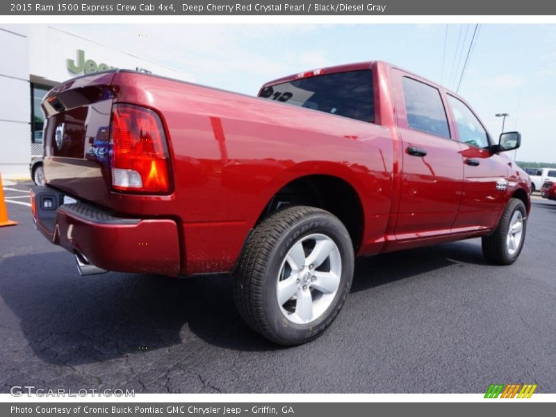 Deep Cherry Red Crystal Pearl / Black/Diesel Gray 2015 Ram 1500 Express Crew Cab 4x4