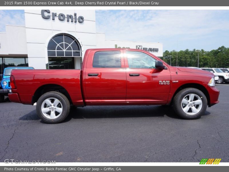 Deep Cherry Red Crystal Pearl / Black/Diesel Gray 2015 Ram 1500 Express Crew Cab 4x4