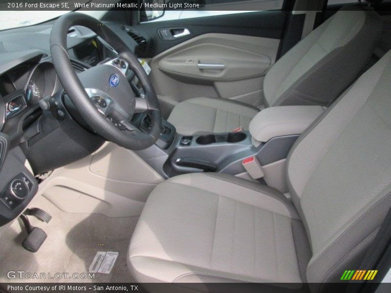 White Platinum Metallic / Medium Light Stone 2016 Ford Escape SE