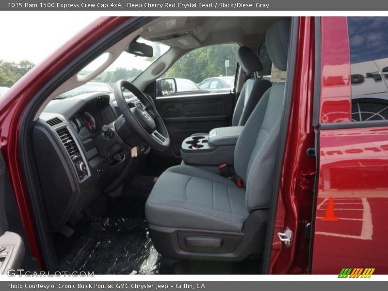 Deep Cherry Red Crystal Pearl / Black/Diesel Gray 2015 Ram 1500 Express Crew Cab 4x4