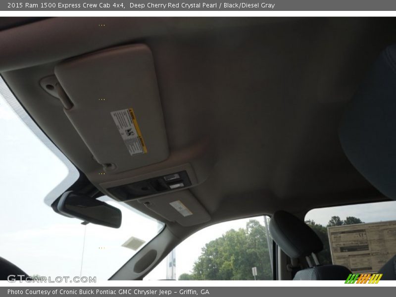 Deep Cherry Red Crystal Pearl / Black/Diesel Gray 2015 Ram 1500 Express Crew Cab 4x4