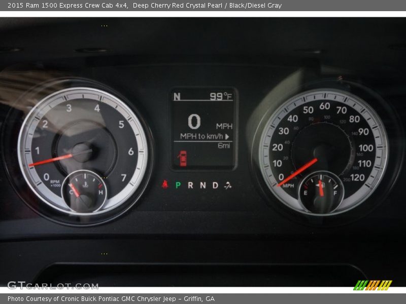 Deep Cherry Red Crystal Pearl / Black/Diesel Gray 2015 Ram 1500 Express Crew Cab 4x4