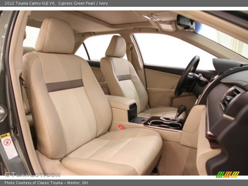 Cypress Green Pearl / Ivory 2012 Toyota Camry XLE V6