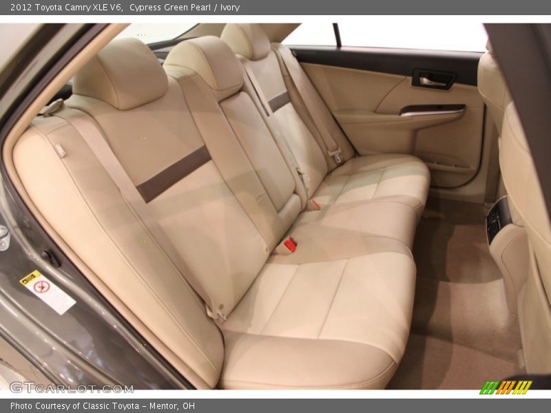 Rear Seat of 2012 Camry XLE V6