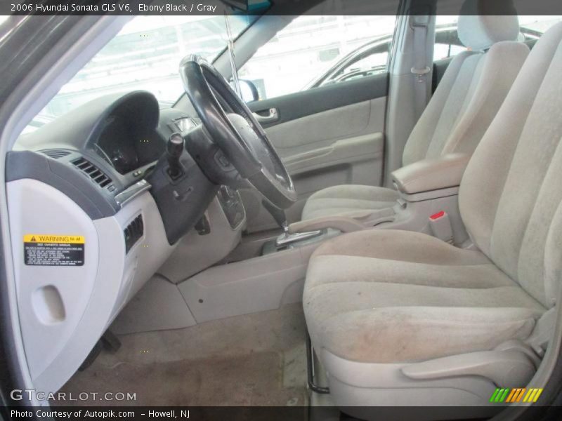 Ebony Black / Gray 2006 Hyundai Sonata GLS V6