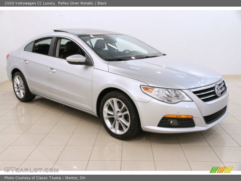 Reflex Silver Metallic / Black 2009 Volkswagen CC Luxury