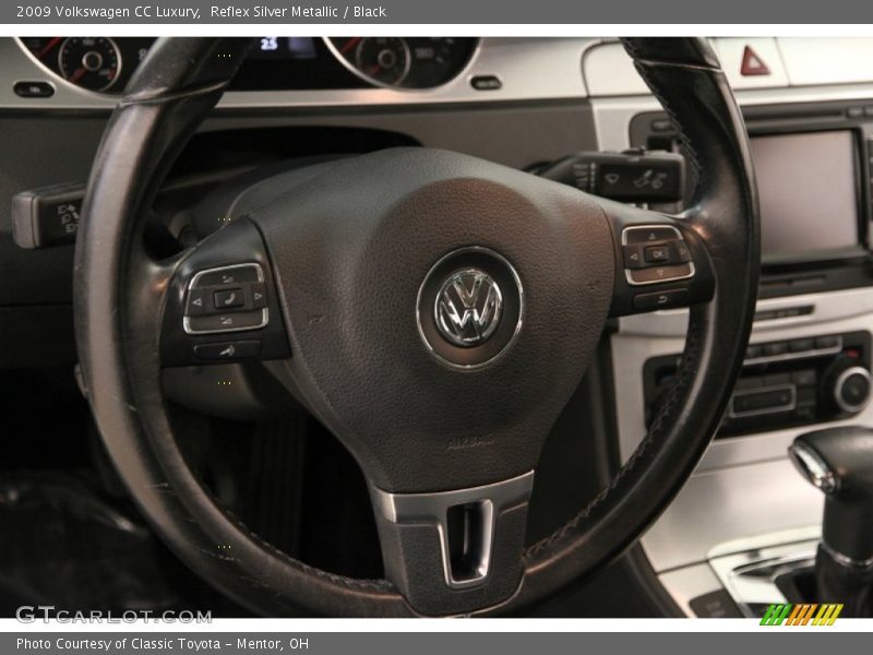 Reflex Silver Metallic / Black 2009 Volkswagen CC Luxury