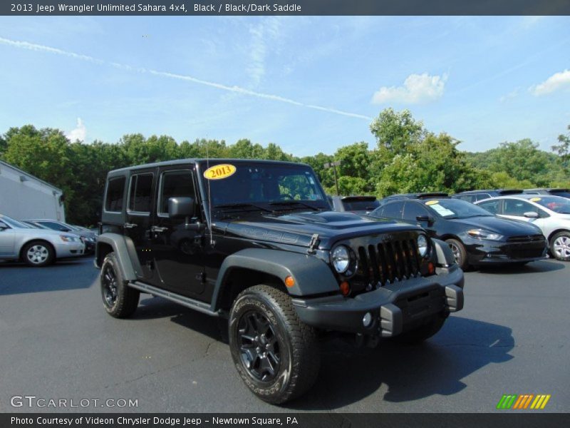 Black / Black/Dark Saddle 2013 Jeep Wrangler Unlimited Sahara 4x4