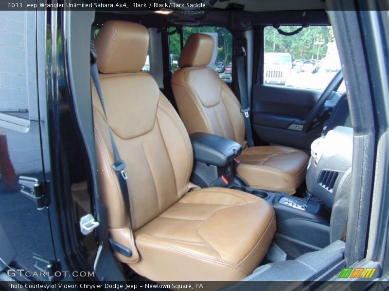 Black / Black/Dark Saddle 2013 Jeep Wrangler Unlimited Sahara 4x4