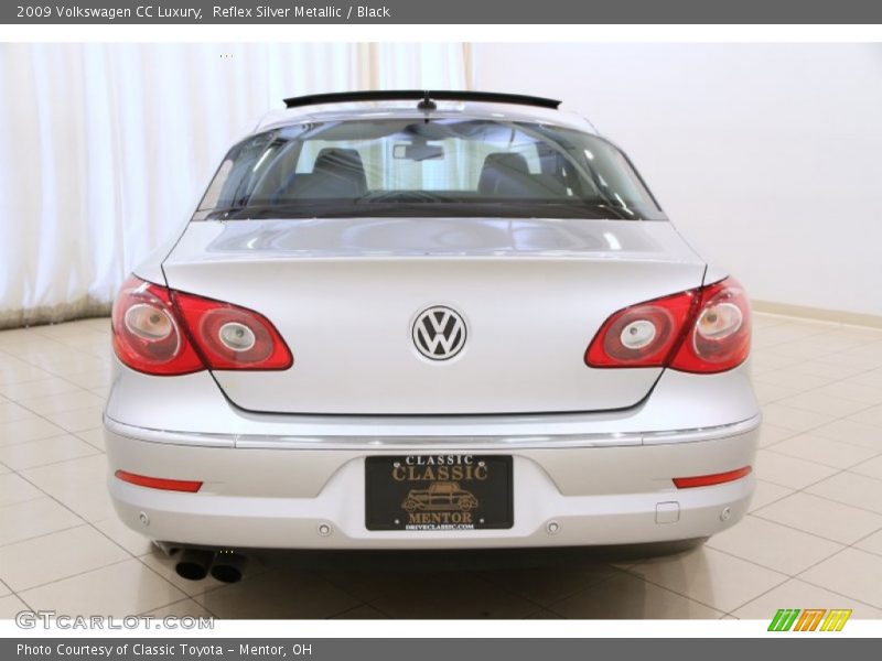 Reflex Silver Metallic / Black 2009 Volkswagen CC Luxury