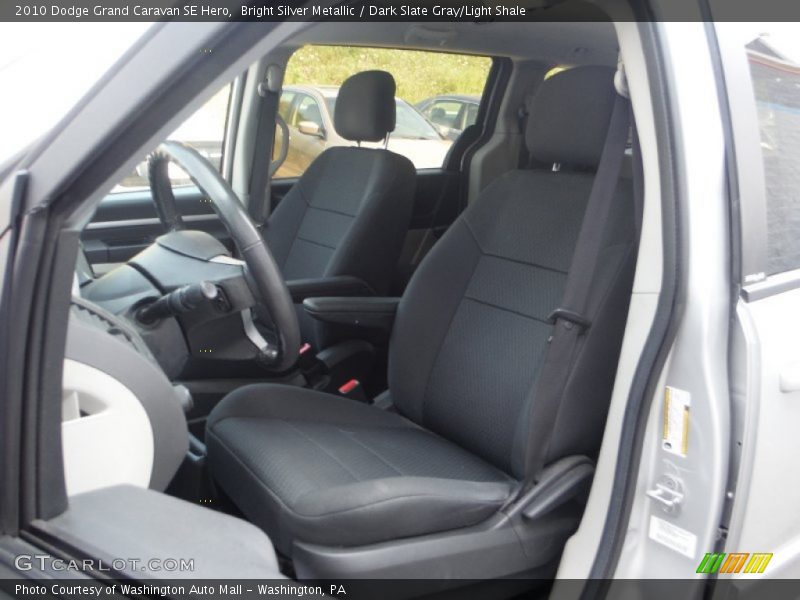 Bright Silver Metallic / Dark Slate Gray/Light Shale 2010 Dodge Grand Caravan SE Hero