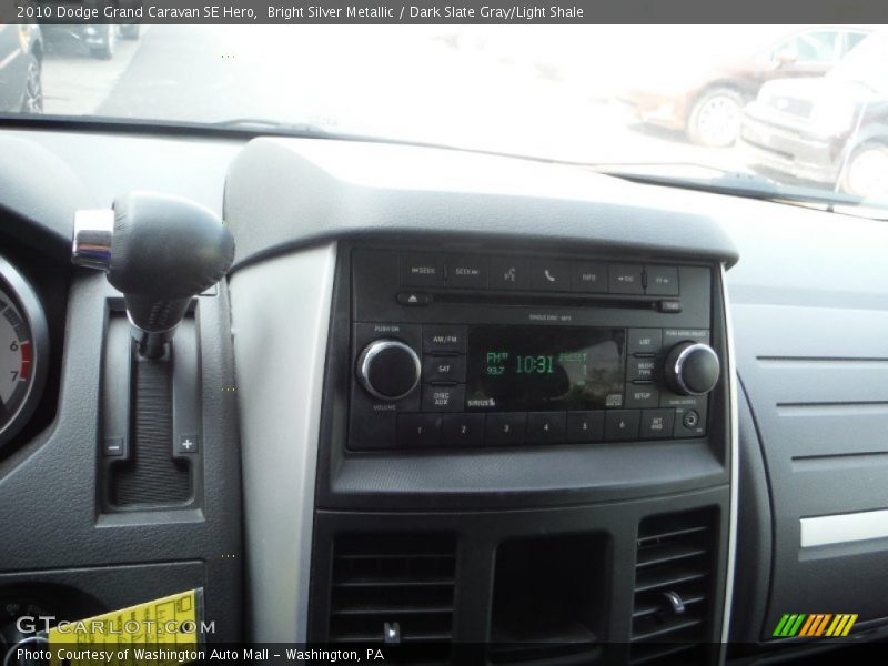 Bright Silver Metallic / Dark Slate Gray/Light Shale 2010 Dodge Grand Caravan SE Hero