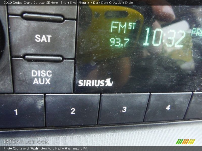Bright Silver Metallic / Dark Slate Gray/Light Shale 2010 Dodge Grand Caravan SE Hero
