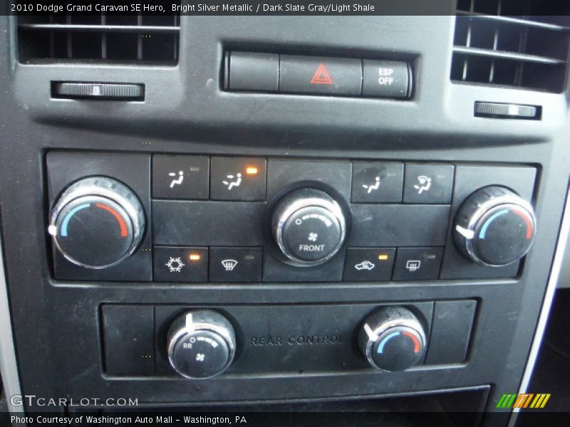 Bright Silver Metallic / Dark Slate Gray/Light Shale 2010 Dodge Grand Caravan SE Hero